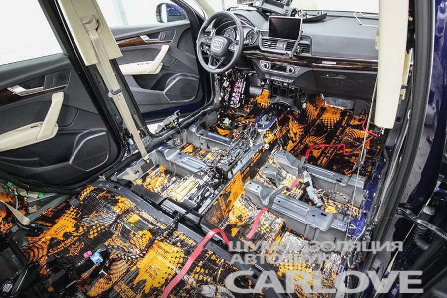 Шумоизоляциия Audi Q5 (FY)